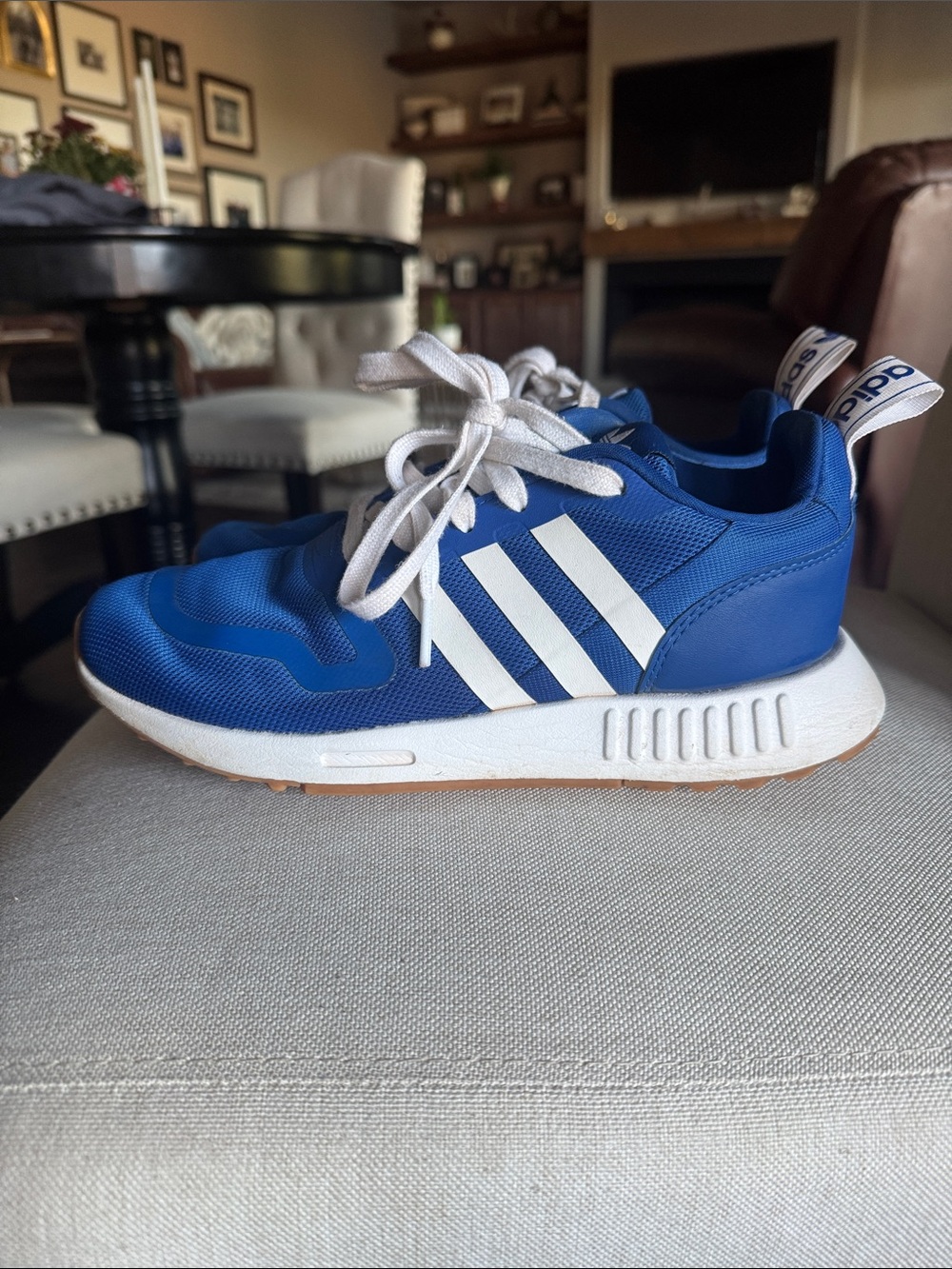 adidas Kids Royal Blue Athletic Sneakers -Youth size 6.5 fits women’s 8/8.5